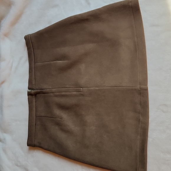 HFVE, Women's, Fall, Spring, Winter, Olive Green, Suede Like Skirt Mini Skirt - Picture 2 of 8